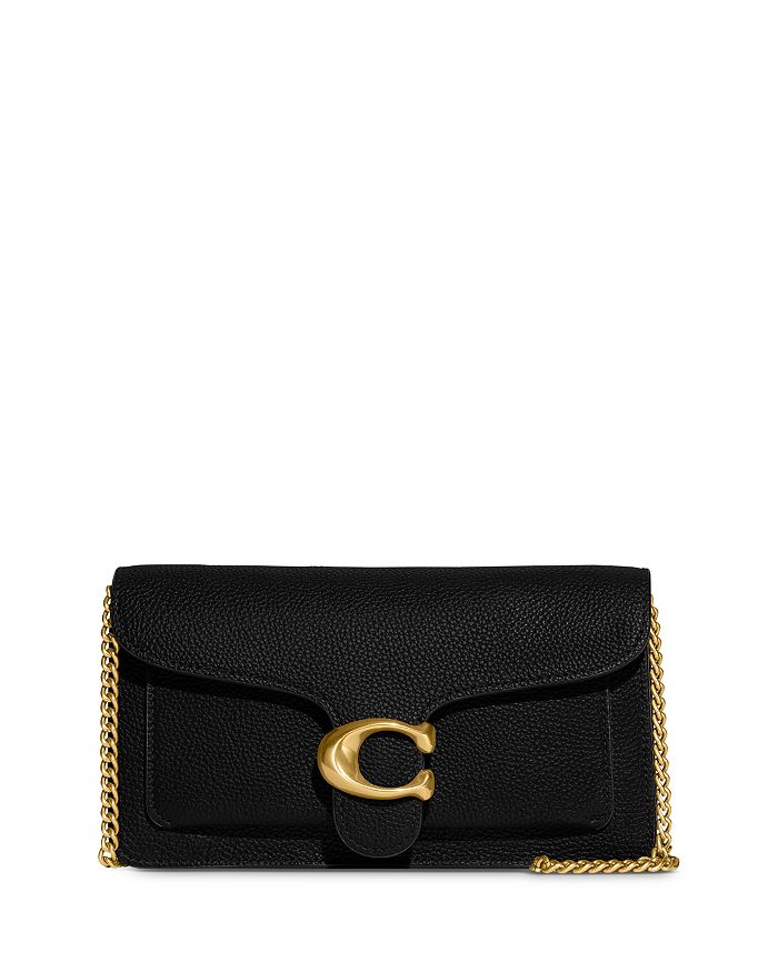 COACH Tabby Chain Small Leather Clutch