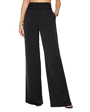 Ramy Brook Joss Crop Satin Pants In Black