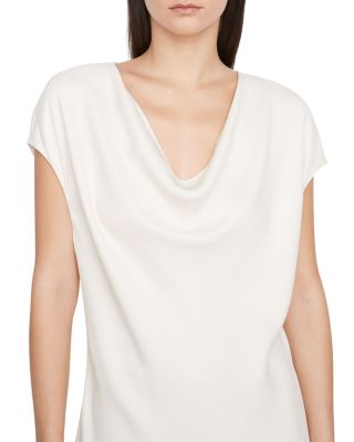 【Vince】 Cowl neckトップ Vince Draped Cowl-Neck Top | Neiman Marcus