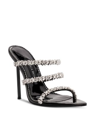 Jessica Rich Women s Diamond Embellished Strappy High Heel Sandals Bloomingdale s