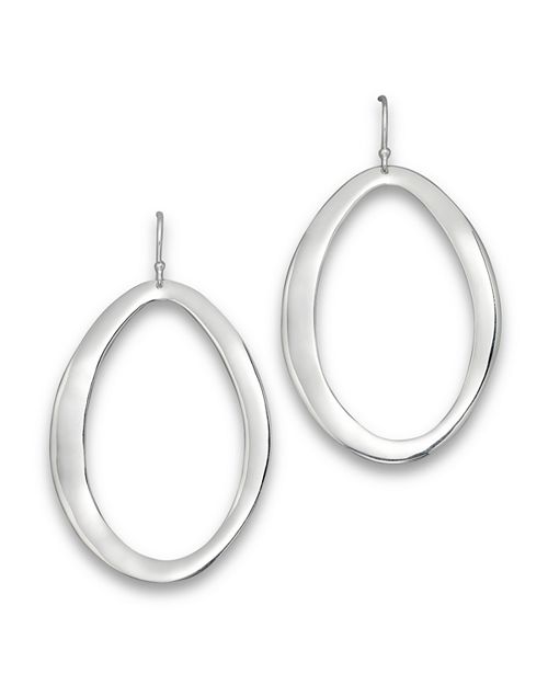 IPPOLITA - Sterling Silver Scultura Large Wavy Oval Earrings