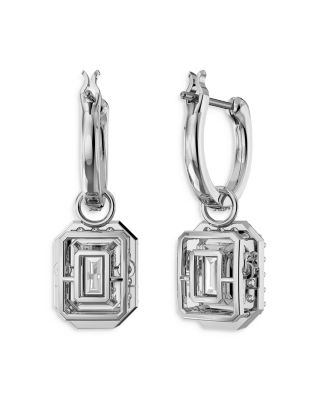 Una Huggie Hoop Drop Earrings