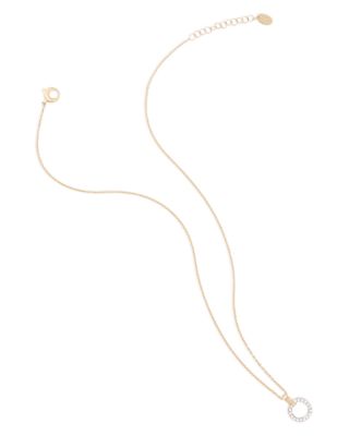 18K White & Yellow Gold Jaipur Link Diamond Flat Circle Pendant Necklace, 16.5"