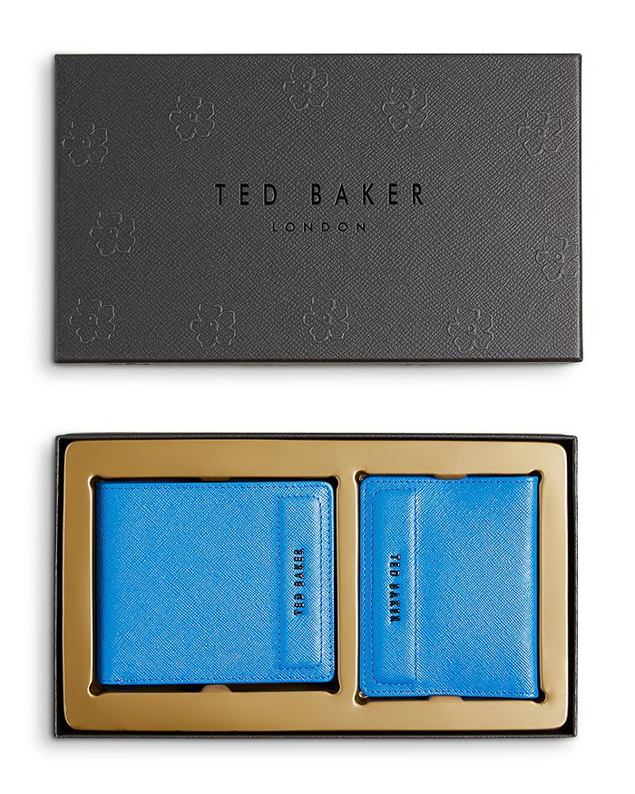 Ted Baker - Audar Saffiano Leather Wallet & Card Holder Set