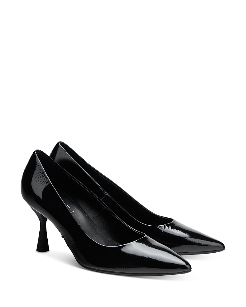 Agl Attilio Giusti Leombruni Agl Woman Pumps Black Size 6.5 Leather In Nero