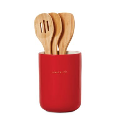 kate spade new york Knock On Wood Apple Crock With Servers