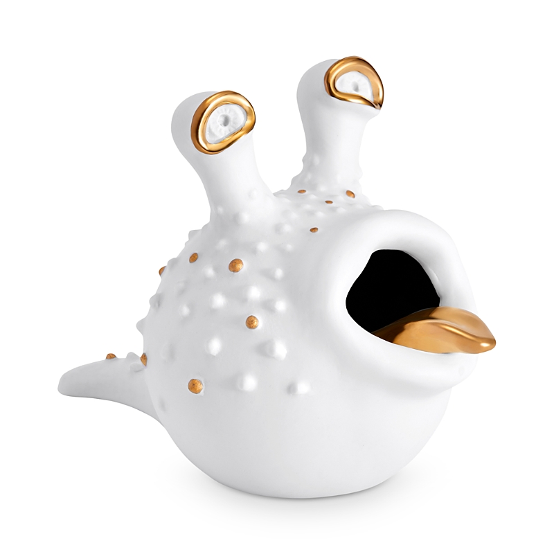 L'objet X Haas Brothers Grand Haashtray Ashtray In White/gold