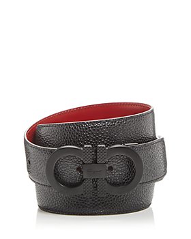 Ferragamo - Men's Double Gancini Reversible Leather Belt