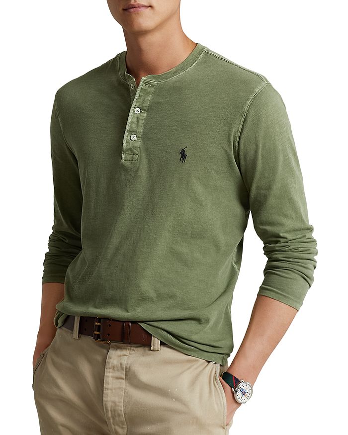Polo Ralph Lauren Slub Jersey Long Sleeve Henley Shirt | Bloomingdale's