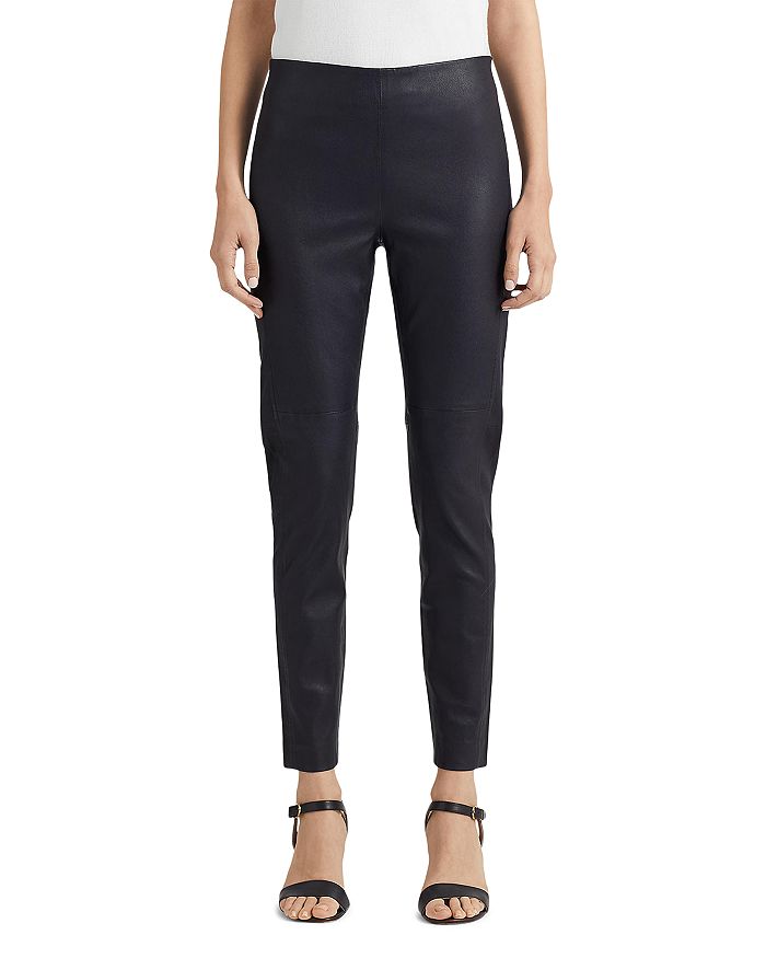 Ralph Lauren Leather Skinny Pants | Bloomingdale's