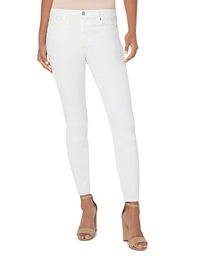 Shop Liverpool Los Angeles Piper High Rise Ankle Skinny Jeans In Porcelain