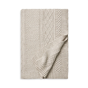 Boll & Branch Aran Knit Bed Blanket, King In Oatmeal