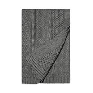 Boll & Branch Aran Knit Bed Blanket, King In Stone