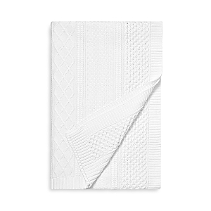 Boll & Branch Aran Knit Bed Blanket, King In White