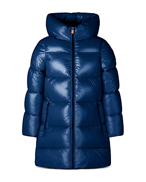 Save The Duck Girls' Millie Quilted Jacket - Little Kid, Big Kid In Ink Blue