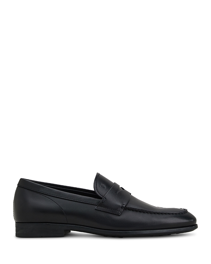 Tod's Leather Loafer With Iconic Horsebit In Black