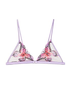 Out From Under Charlotte Butterfly Kisses Longline Bralette In Light Green,at  Urban Outfitters