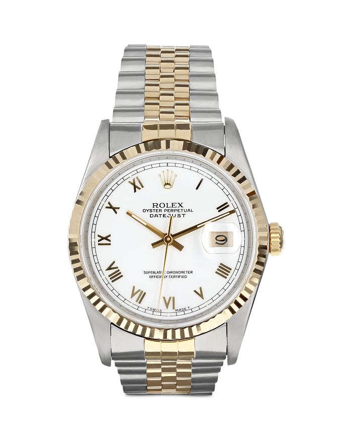 Swiss Crown USA Pre Owned Rolex Stainless Steel 18K Yellow Gold Datejust Jubilee Watch 36mm Bloomingdale s