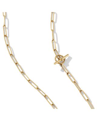 DY Madison Elongated Chain Necklace in 18K Yellow Gold, 20"