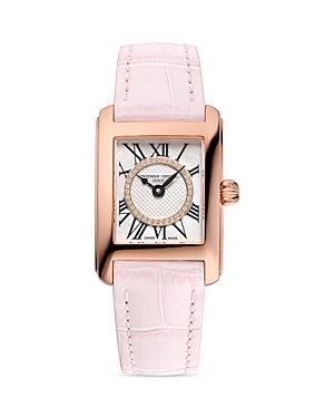 Photos - Wrist Watch Frederique Constant Carree Watch, 23mm White/Pink FC-200MPWDC14 