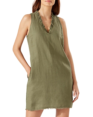 Tommy Bahama Two Palms Ruffled Shift Dress In Tea Leaf