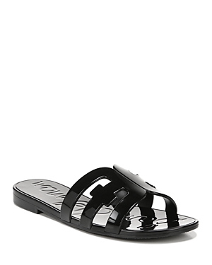 Shop Sam Edelman Women's Bay Jelly Slide Sandals In Black