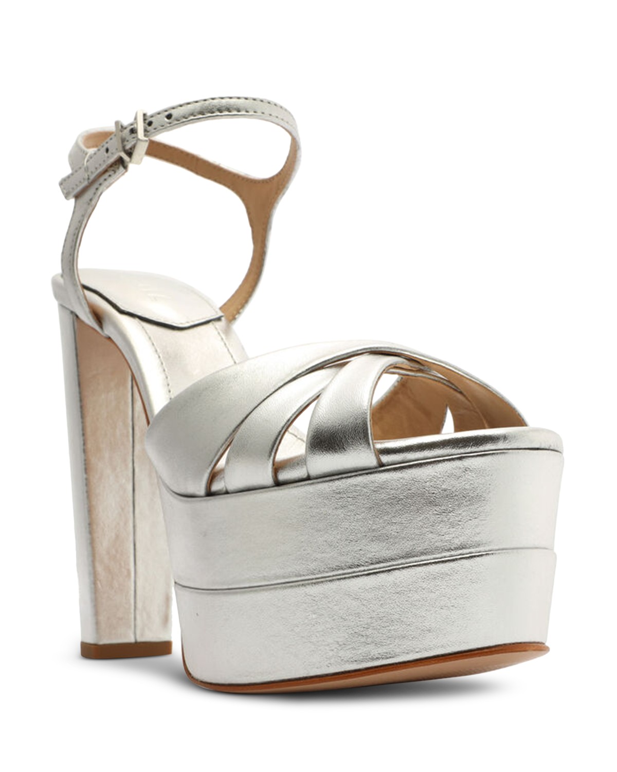 Schutz Keefa High Crossover High Heel Platform Sandals