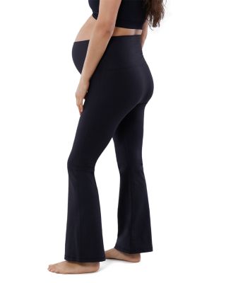 Fold Down Flared Maternity Leggings