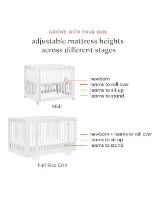 Yuzu 8 in 1 Convertible Crib with All Stages Conversion Kits
