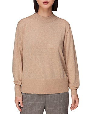 Shop Whistles Mae High Neck Sweater In Neutral