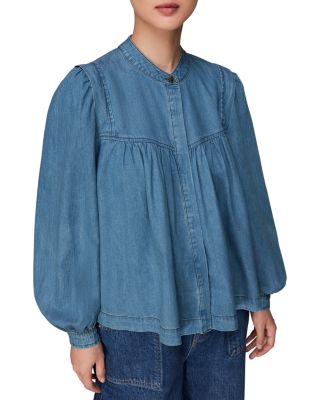 Mollie Chambray Denim Blouse