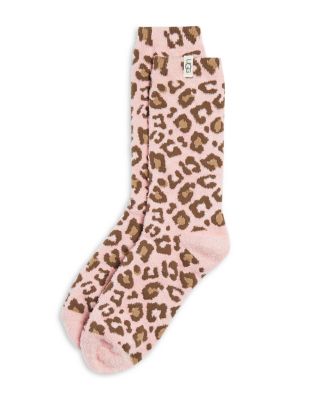 Ugg Leslie Fuzzy Crew Socks In Cplr