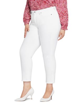 Sheri High Rise Slim Ankle Jeans in Optic White