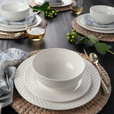Gourmet Basics by Mikasa Alden 24 Piece Dinnerware Set - Exclusive