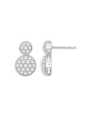 Bloomingdale's Diamond Pave Disc Drop Earrings in 14K White Gold, 0.60 ct. t.w. - 100% Exclusive