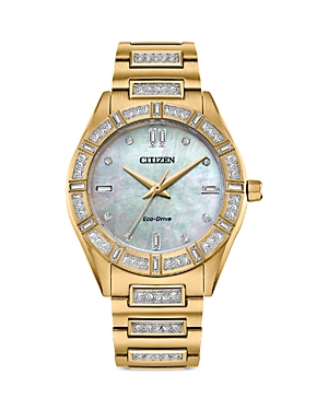 Citizen Eco-Drive Crystal Watch, 34mm