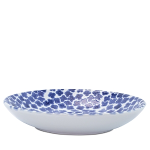 Vietri Santorini Flower Pasta Bowl In Blue