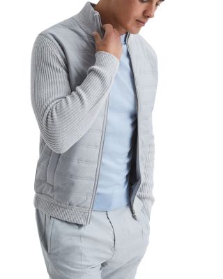 Trainer Mixed Media Zip Jacket