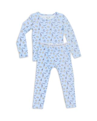 Bellabu Bear - Boys' Milk & Cookies Pajamas Set - Baby, Little Kid