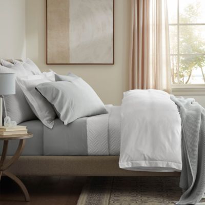 Percale Hemmed Sheet Set, Queen