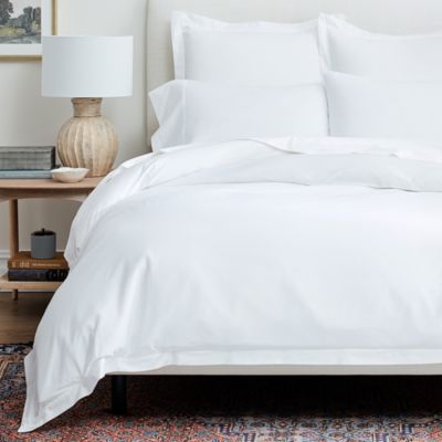 Percale Hemmed Duvet Set, King/Cal King