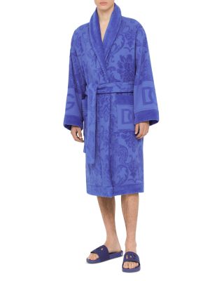 Dolce & Gabbana Casa Dg Logo Jacquard Bathrobe