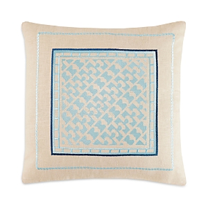 Trina Turk Monticeto Embroidered Pillow In Light Blue