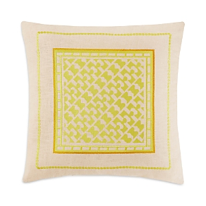 Trina Turk Monticeto Embroidered Pillow In Yellow