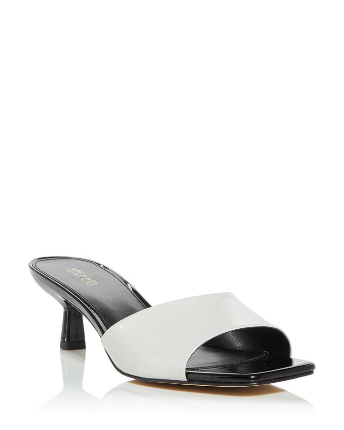 Michael Kors Women s Amal Kitten Heel Slide Sandals Bloomingdale s