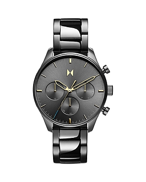 Mvmt Men's Chronograph Airhawk Gunmetal-tone Bracelet Watch 42mm In Gray