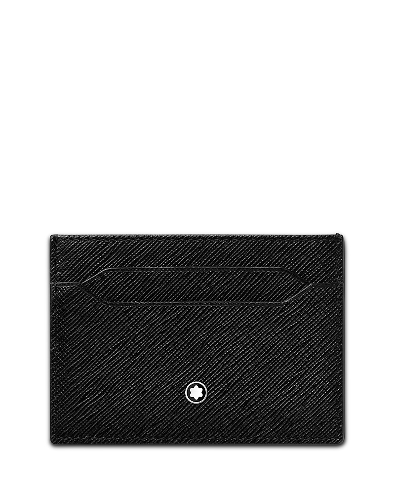 Montblanc Sartorial Leather Card Holder In Black