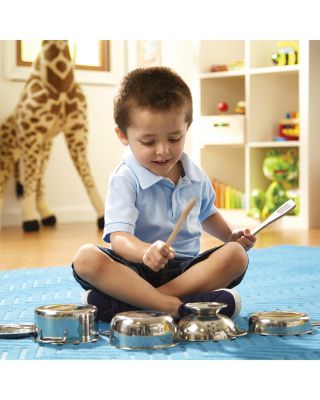 Stainless Steel Pots & Pans Play Set - Ages 3+