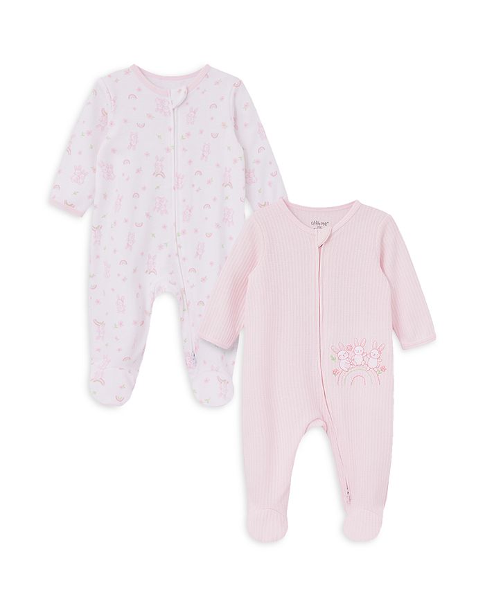 Little Me Girls' Bunny Fun Footies, 2 Pack Baby Bloomingdale's