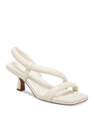 Cream mid heel on sale sandals